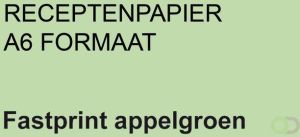 Fastprint Receptpapier A6 80gr appelgroen 2000vel