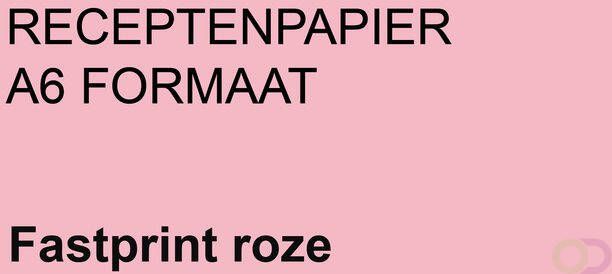 Fastprint Receptpapier A6 80gr roze 2000vel