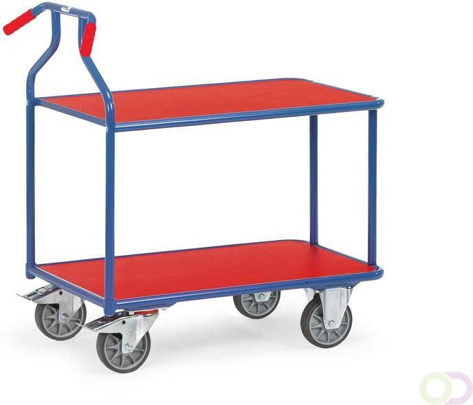 Fetra Optiliner tafelwagen 3601 blauw rood Laadvlak 900 x 600 mm