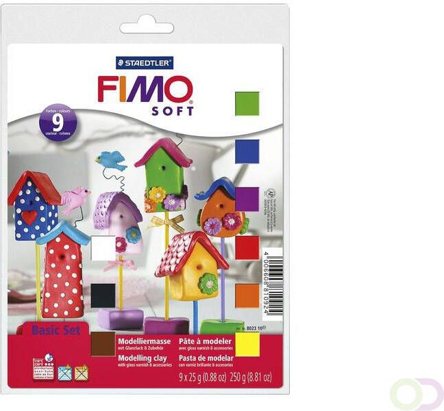 Fimo Staedtler Klei Fimo soft basic halve blokken ass