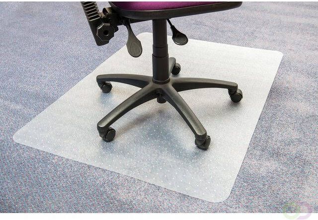 Floortex Stoelmat PVC 120x150cm voor zachte vloeren