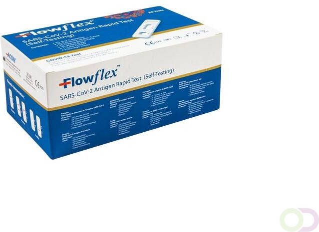 Flowflex ACON SARS CoV 2 antigeen sneltest(zelftest ) set van 25 stuks
