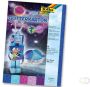 Folia Glitterkarton Ice(donkerblauw turkoois fuchsia oudroze en paars ) - Thumbnail 2