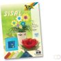 Folia Sisalpapier Color(koningsblauw lichtgroen naturel banaangeel warmrood ) - Thumbnail 2