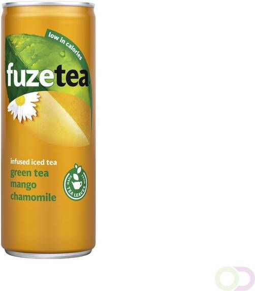 Fuze Tea Frisdrank Green Tea mango chamomile blik 330ml