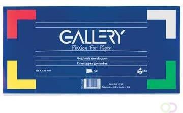 Gallery enveloppen ft 114 x 229 mm gegomd pak van 50 stuks