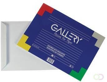 Gallery enveloppen ft 229 x 324 mm gegomd binnenzijde blauw pak van 10 stuks