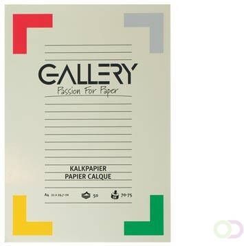 Gallery kalkpapier ft 21 x 29 7 cm (A4) blok van 50 vel