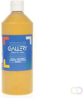 Gallery Plakkaatverf flacon van 500 ml oker
