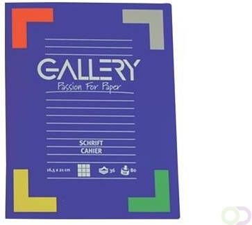 Gallery schrift ft 16 5 x 21 cm gelijnd 72 bladzijden