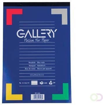 Gallery schrijfblok ft A4 gelijnd blok van 100 vel