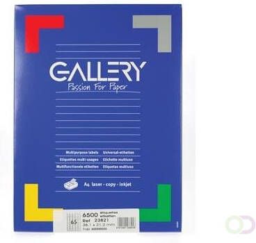 Gallery witte etiketten ft 38 1 x 21 2 mm (b x h) ronde hoeken doos van 6.500 etiketten