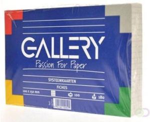 Gallery witte systeemkaarten ft 10 x 15 cm geruit 5 mm pak van 100 stuks