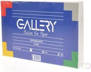 Gallery witte systeemkaarten ft 12 5 x 20 cm geruit 5 mm pak van 100 stuks
