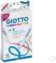 Giotto Turbo Glitter viltstiften kartonnen etui met 8 stuks in geassorteerde kleuren - Thumbnail 2