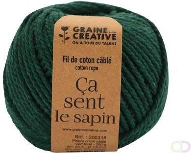 Graine Creative Graine CrÃ©ative MacramÃ© touw ft 2 5 mm x 80 m bosgroen