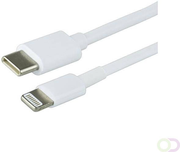 Green Mouse Kabel USB Lightning-C 1 meter wit