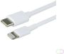 Greenmouse Lightning USB-C kabel USB-C naar 8-pin 1 m wit - Thumbnail 1
