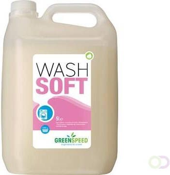 Greenspeed wasverzachter Wash Soft 166 wasbeurten flacon van 5 liter
