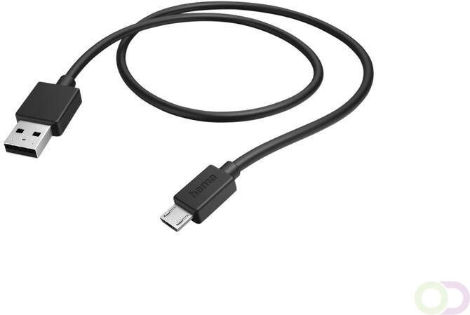 Hama Kabel USB-A micro-USB 2.0 1 meter zwart