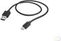Hama Kabel USB-A micro-USB 2.0 1 meter zwart - Thumbnail 1