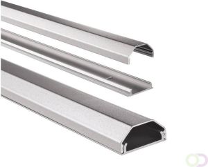 Hama Kabelkanaal hoekig 110 3 3 1 7 cm aluminium zilver