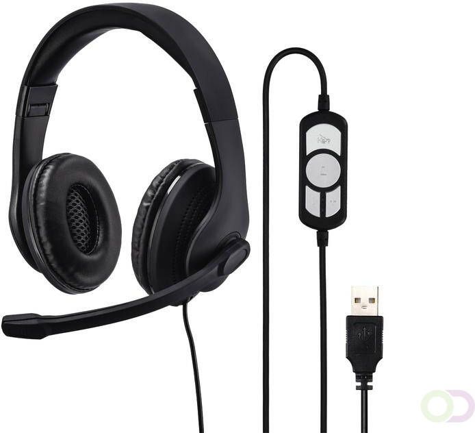 Hama USB Hoofdtelefoon HS-USB300 over-ear zwart