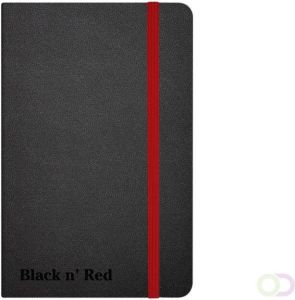 HAMELIN OXFORD Black n' Red Business Journal 90x140mm gelijnd 72 vel 90g harde kartonnen kaft