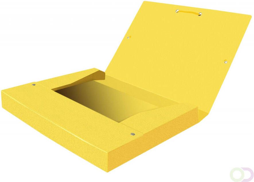 Oxford Elba elastobox Eurofolio rug van 2 5 cm geel