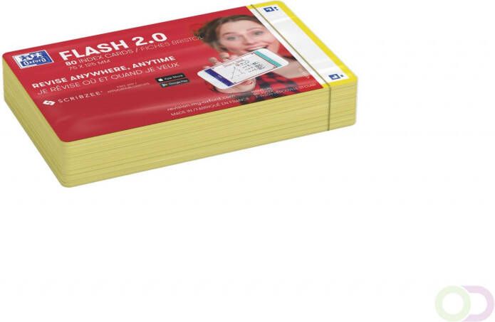 HAMELIN OXFORD FLASH 2.0 flashcards 75x125mm blanco geel pak 80