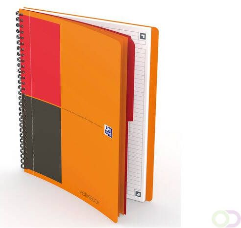 HAMELIN OXFORD International activebook B5 gelijnd 80 vel 80g soepele kunststof kaft oranje