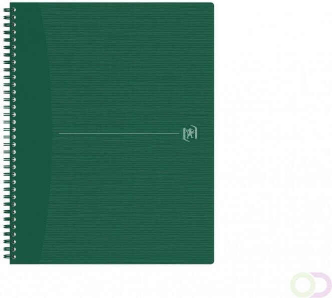 HAMELIN OXFORD Origins spiraalblok A4 geruit 5mm 70 vel 90g soepele kartonnen kaft groen