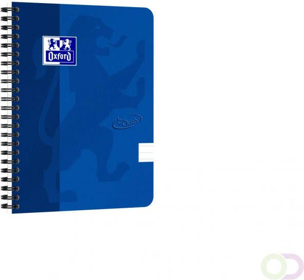 HAMELIN OXFORD Touch spiraalblok A5 gelijnd 70 vel 90g soepele kartonnen kaft blauw