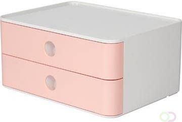 Han ladenblok Allison smart-box met 2 laden wit roze