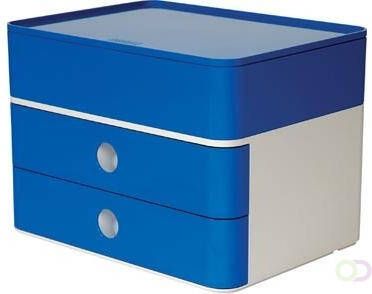 Han ladenblok Allison smart-box plus met 2 laden en organisatiebak wit blauw