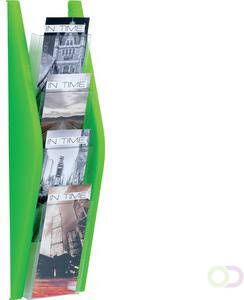 Helit wand display 4 x 1 3 A4 lime groen