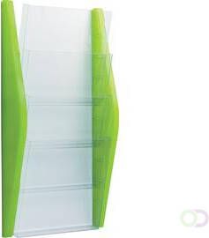 Helit wand display 4 x A4 lime groen