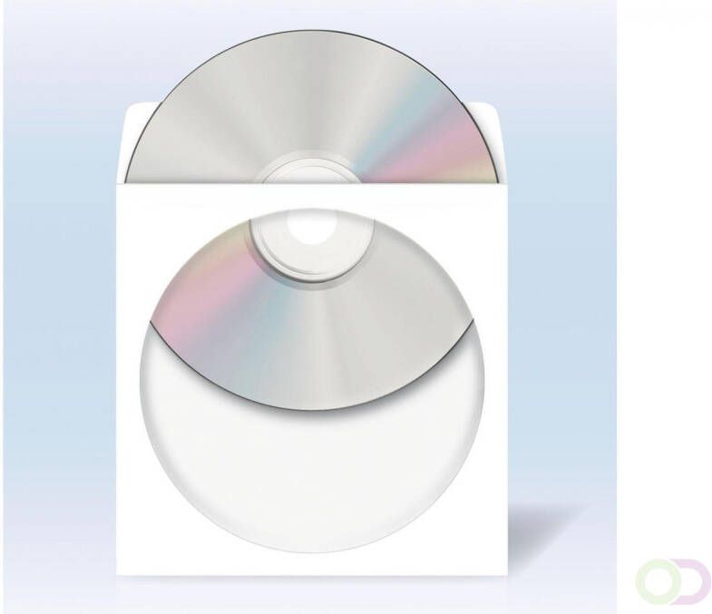Herma 1141 CD DVD-hoesjes van papier wit met zelfklevend 1000 st.