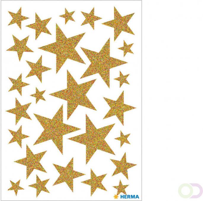 Herma 15129 Stickers ster goud glitter