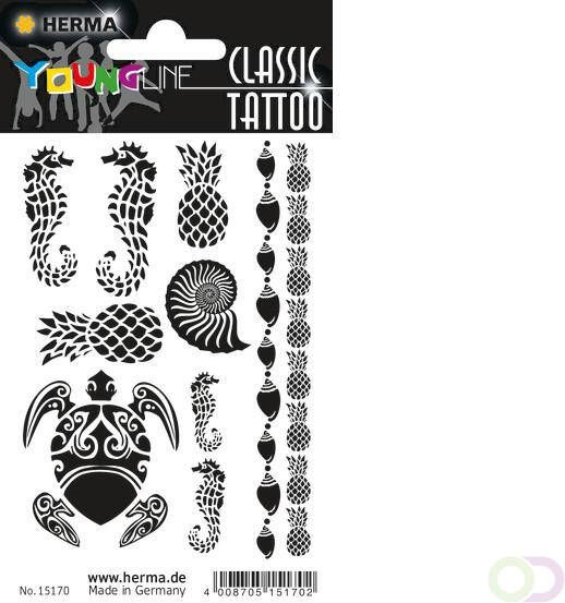 Herma 15170 CLASSIC tattoo black caribbean