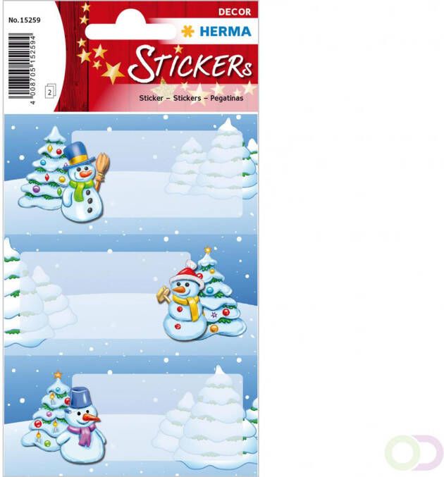 Herma 15259 Stickers geschenkstickers winterlandschap glitter