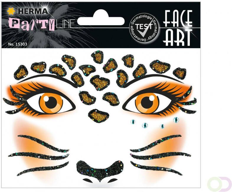 Herma 15303 Face Art Stickers Leopard