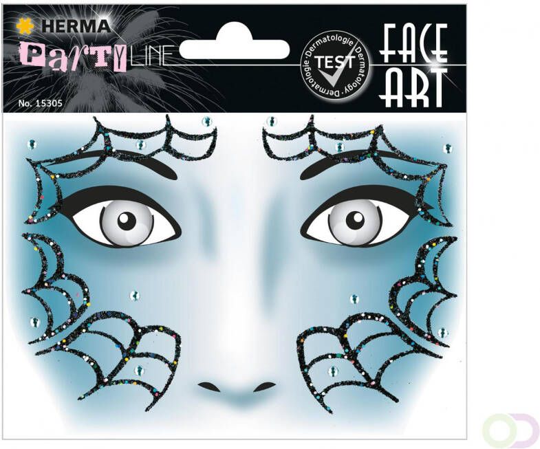 Herma 15305 Face Art Stickers Spider