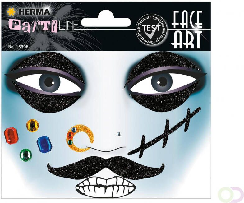 Herma 15306 Face Art Stickers Pirat