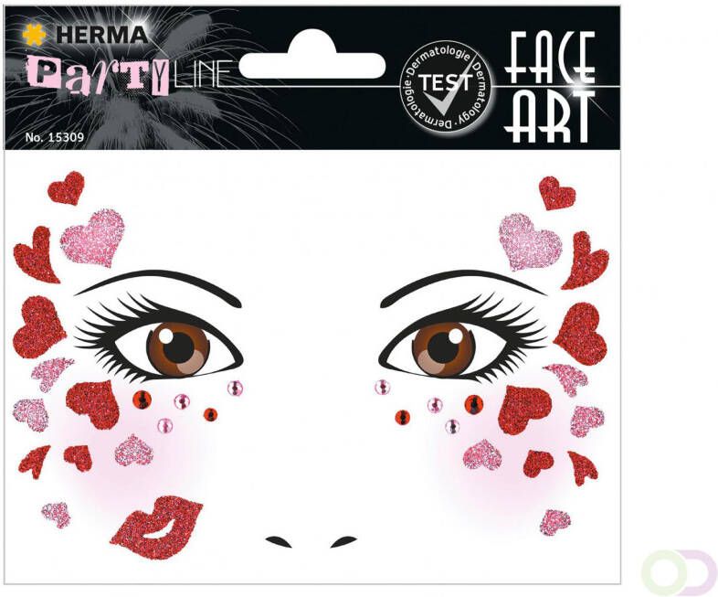 Herma 15309 Face Art Stickers van de Liefde