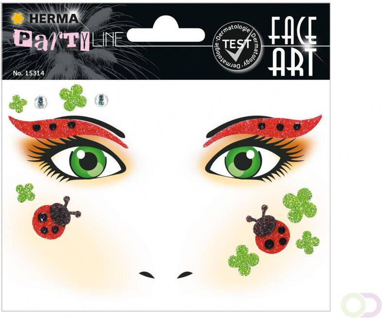 Herma 15314 Face Art Stickers Lieveheersbeestjes