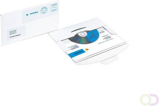 Herma 2002 CD PostPack verzendenvelop met insteekhoes wit 220x124 mm carton 200 st.