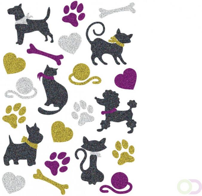 Herma 3273 Stickers Katten+Honden glittery
