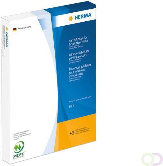 Herma 4542 Hechtetiketten voor drukmachines DP4 40 x 49 mm wit permanent hechtend