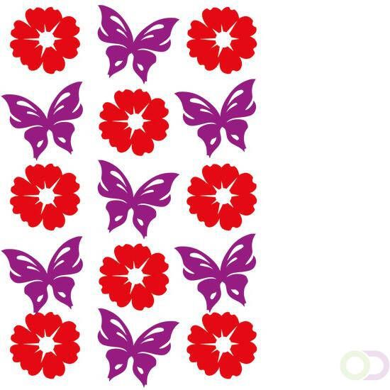 Herma 6438 Stickers MAGIC Bloemen & Vlinders vilt